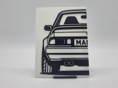 2D Wall Art Opel Manta B GSI