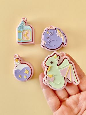 Fantasy Dragon Friends — Fidget Clicker Keychains