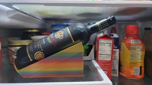 Angled Wine Bottle Holder V.3