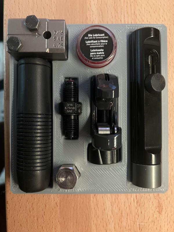 3/16 Titan Brake Flaring Tool Kit Tray