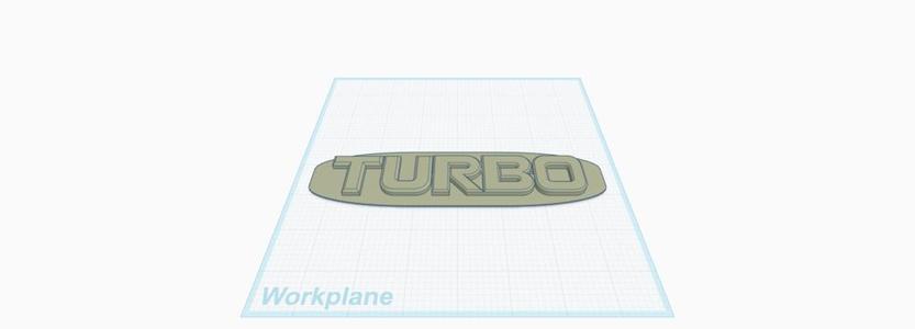 Turbo Car Emblem