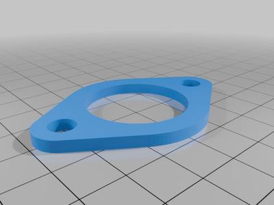 Honda Pitbike Intake Flange Porting Template