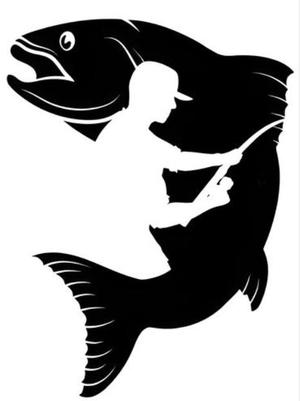 Fisher Trout Stencil