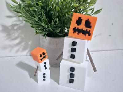 Minecraft snow golem articulated