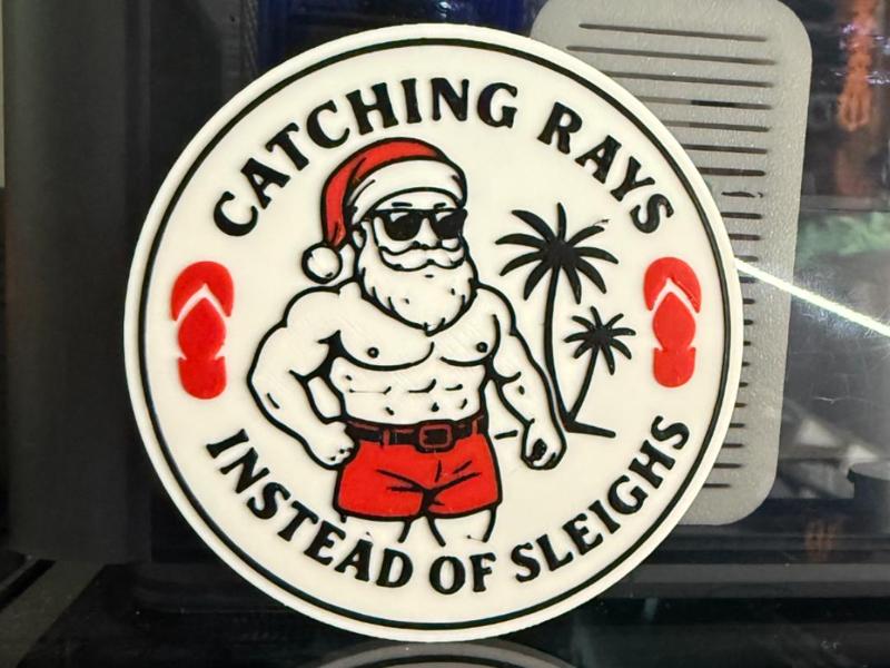 CATCHING RAYS INSTEAD OF SLEIGHS COASTER