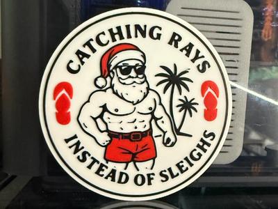 CATCHING RAYS INSTEAD OF SLEIGHS COASTER