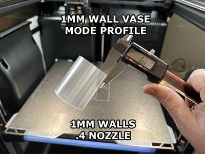 Optimized Vase Mode Profile 1mm Wall & .4 Nozzle 