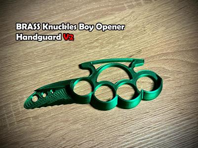 Brass Knuckles Box Opener Handguard V2