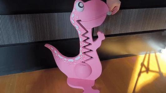 Big Belly Bank - Dino - Cash Coin Marble Track
