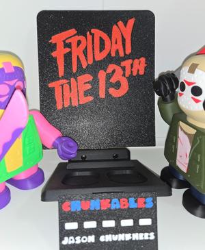 Jason Chunkhees Multicolor Nameplates and Backer