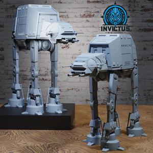 AT Walker / Alien Siege Engine / War Machine / Roving Vehicle / Space Infantry Robot / Star Battle / Steampunk Construct / Cosmic Invasion Army / Cyberpunk / Sci-Fi