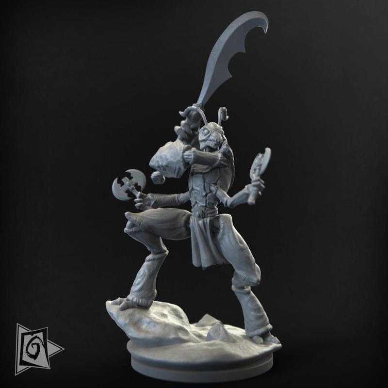 Astral Barbarian Antfolk (25mm base & 75mm Scale)