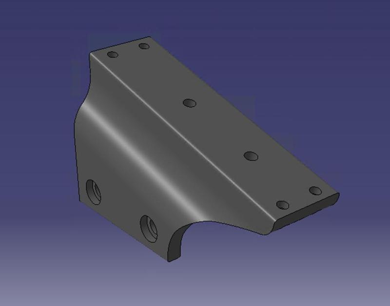 MOZA Handbrake mount for Oplite GTR S8 Simrig