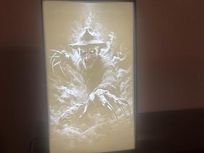 Freddy Kruger nightmare lithophane lightbox