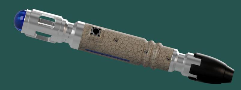 Sonic Screwdriver Grey Aztec Prop (Series 3 Variant)