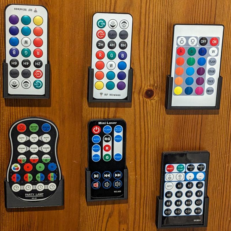 RGB LED IR remote holders