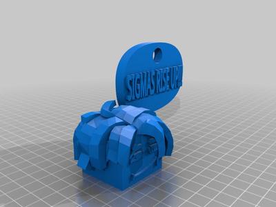 Roblox Man Face with Sigma Text Keychain