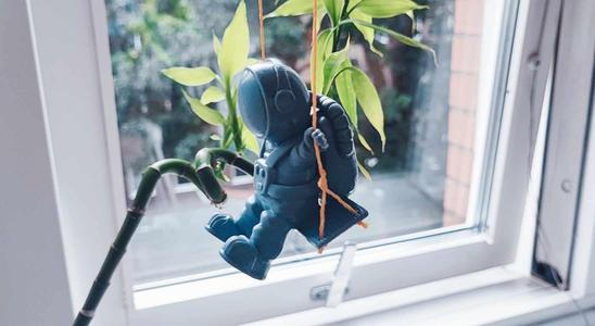 Astronaut on the Swing