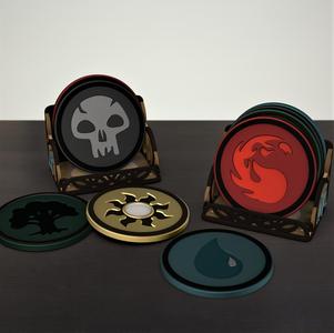 MTG Mana Coasters -(Set of 5)