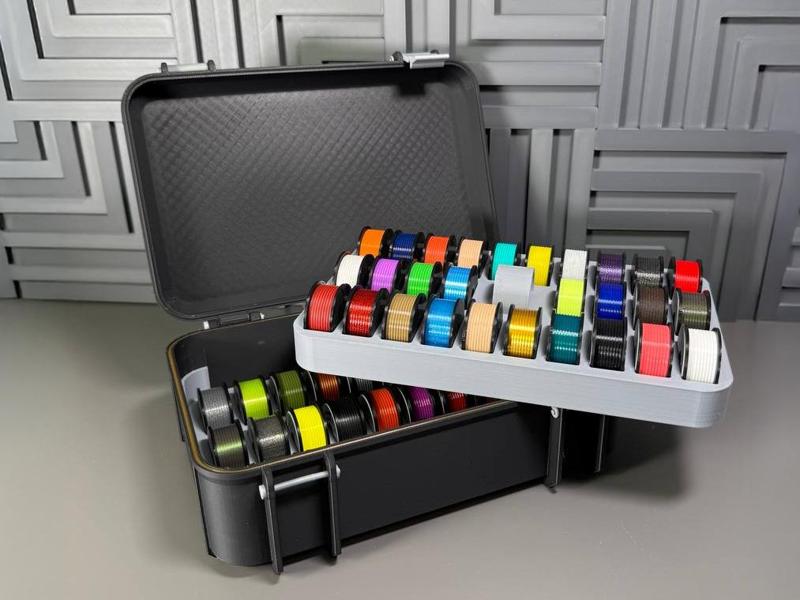 Filament spool swatches box