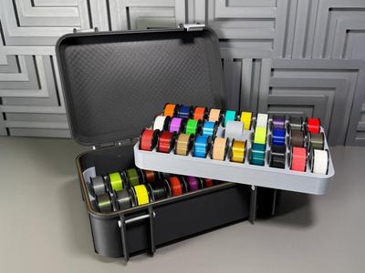 Filament spool swatches box