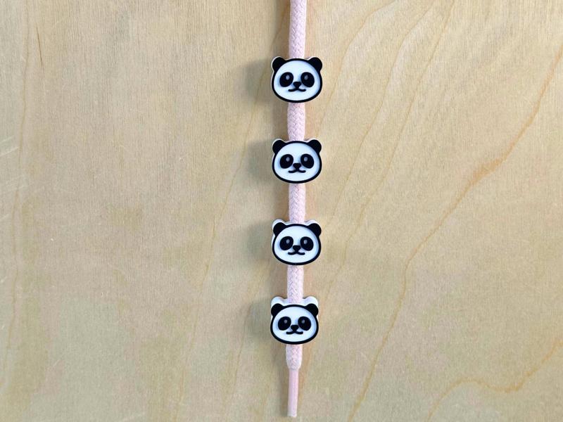 Cute Panda Hoodie Drawstring Beads
