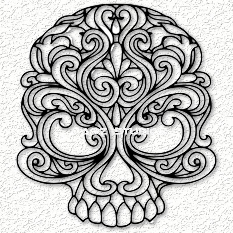 celtic skull wall art