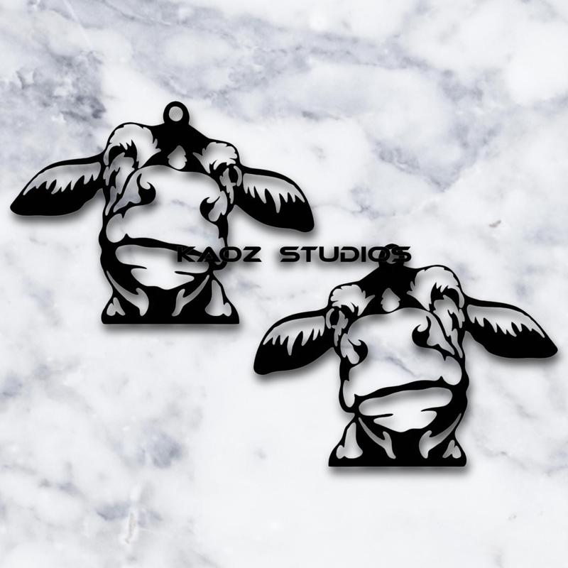 cow earrings farmhouse jewelry christmas gift