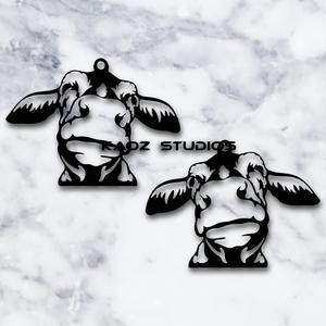 cow earrings farmhouse jewelry christmas gift