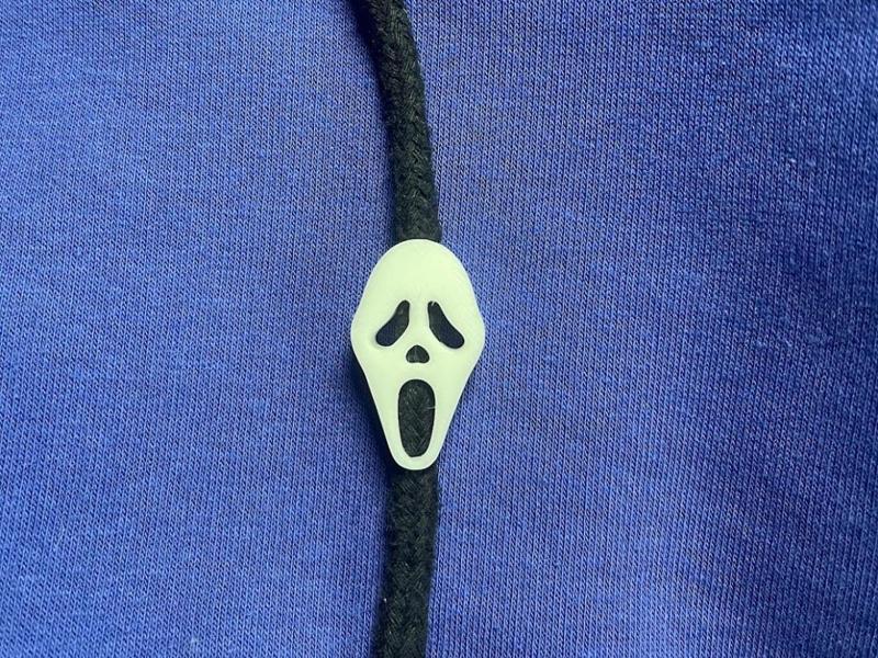 Scream Hoodie Drawstring Beads