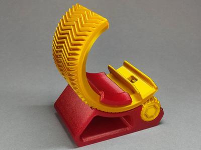 Geared Phone stand with charging hole