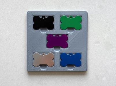 xTool F1 Dog Medals Jig 5up [Template Included]