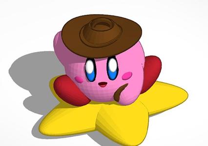 Kirby indiana Jones style Keychain