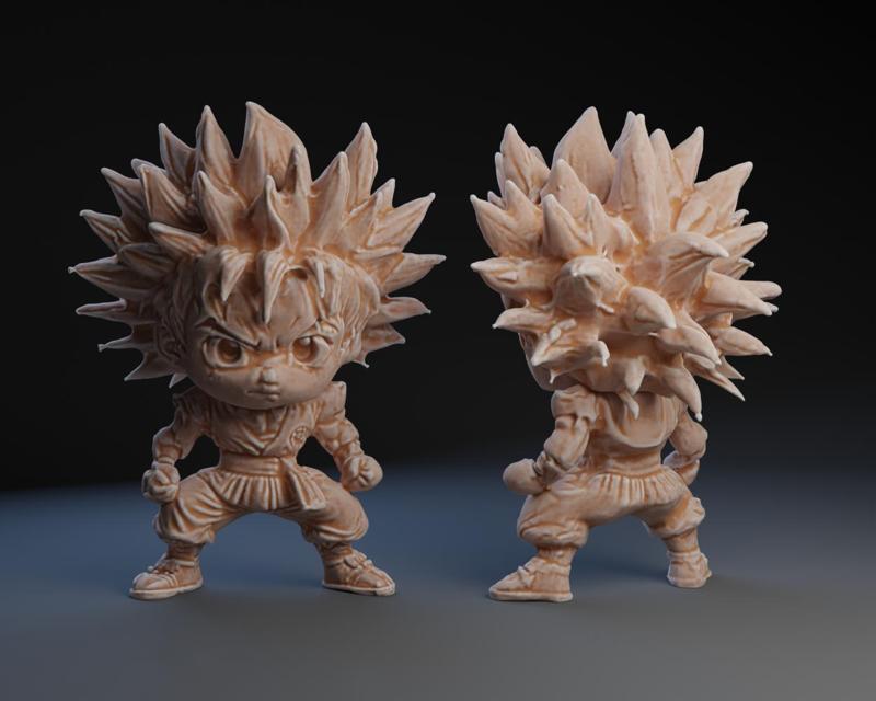 Stylized Goku Figurine