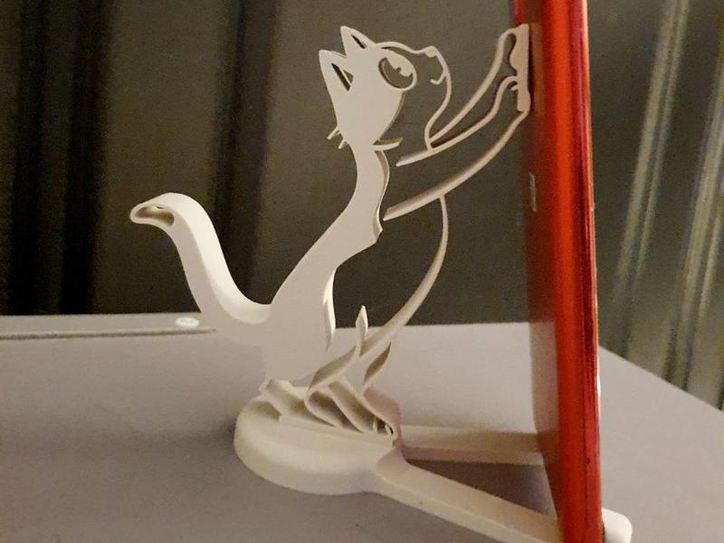 Cute Cat phone stand slot together holder