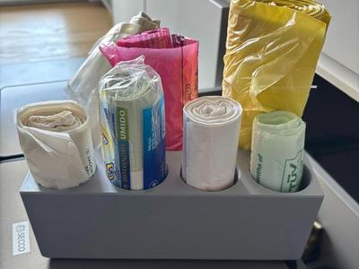 Trash Bag Roll Organizer – 7 Slots