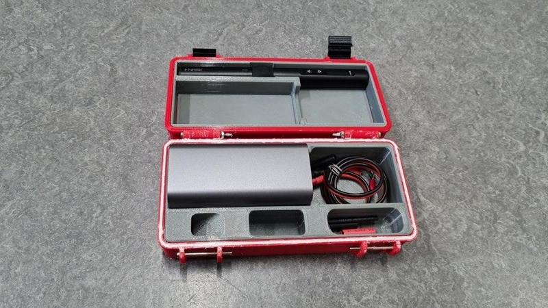 Rugged Box for FNIRSI HS-01 soldering iron and poweradd 100w power bank