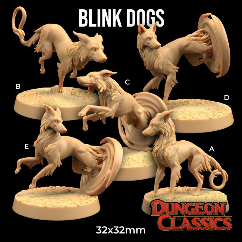 Blink Dogs | PRESUPPORTED | Dungeon Classics
