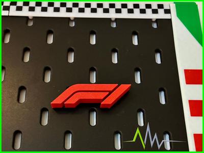Formula 1 Logo for Ikea SKÅDIS Pegboard [3 Sizes]
