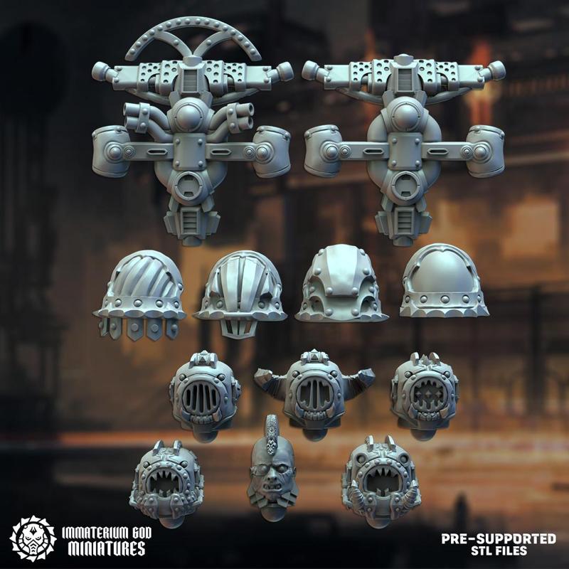 Black Iron (gladiators) bits set
