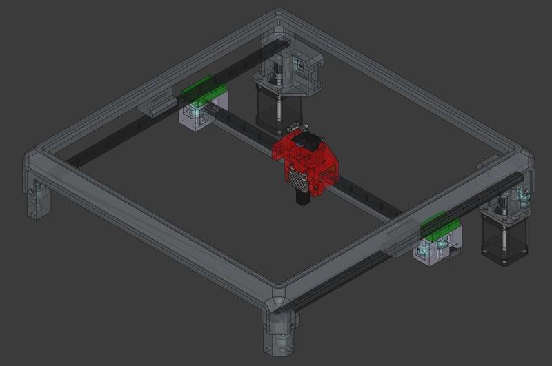 Creality K1 Max XY linear rails mod
