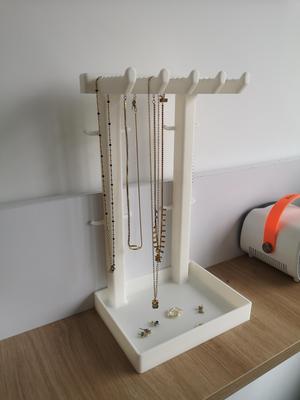 Jewelry / Necklace Holder with bowl small printbed version