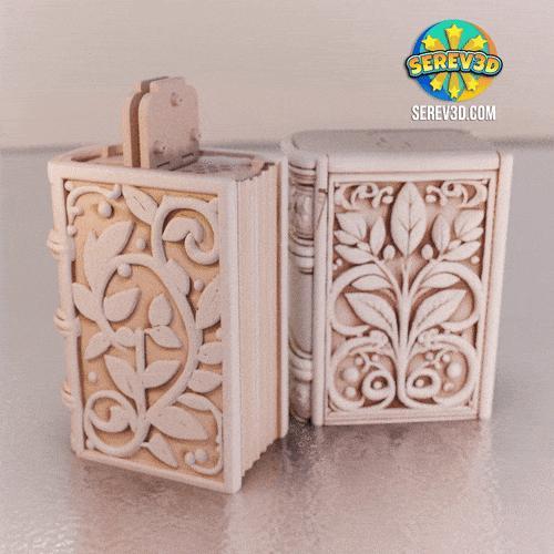Book Spice Shaker - Salt & Pepper Kitchen Accessory - 3D Print STL/3MF