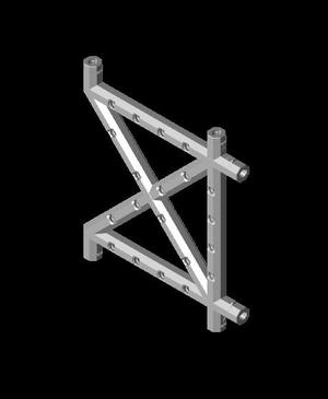 Multiboard 6x6 Push-Fit Double Sided Bracket