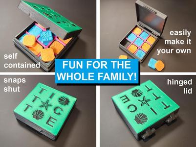 #0176 Travel Size Tic Tac Toe [Beach Edition]