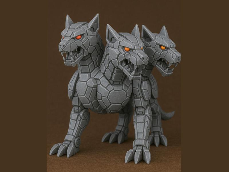Cerberus Mecha Statue