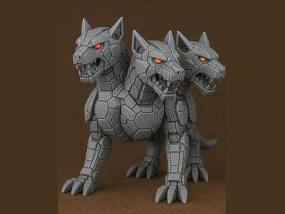 Cerberus Mecha Statue