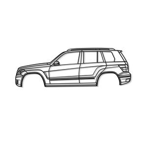Mercedes Benz GLK x204 silhouette wall decor