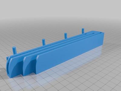 Pegboard bed plate holder