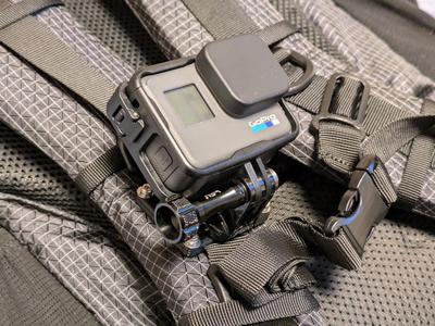 Easy GoPro backpack mount